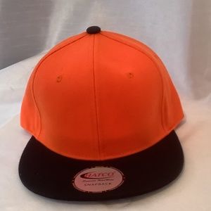 Orange and Black Hat